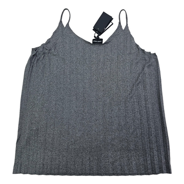 Giorgio Armani Sleeveless Top In Mirage Grey Spaghetti Strap 44 BNWT