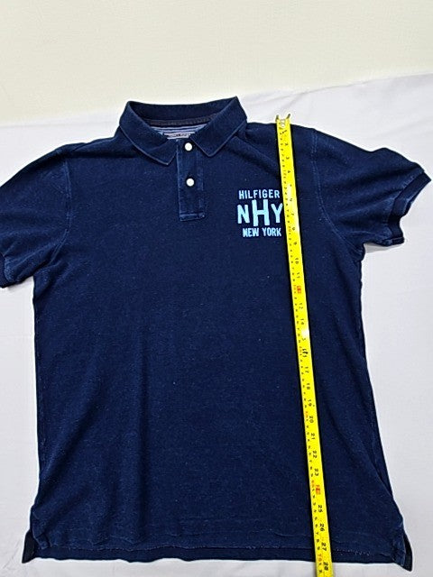 Tommy Hilfiger Men's Navy Short Sleeve Polo Shirt Cotton Regular L