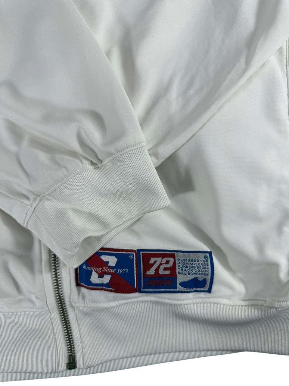 Nike White Full Zip Track Jacket Zip Up Sportswear Size XL