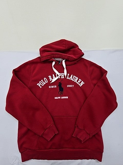 Polo Ralph Lauren Red Fleece Pullover Hoodie XXL Men Embroidered Logo