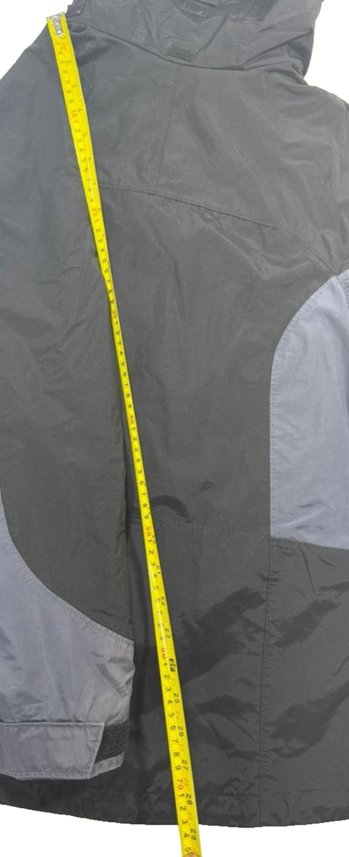 Columbia Women's Black Gray Convertible Rain Shell Jacket Hooded Bugaboo Size M