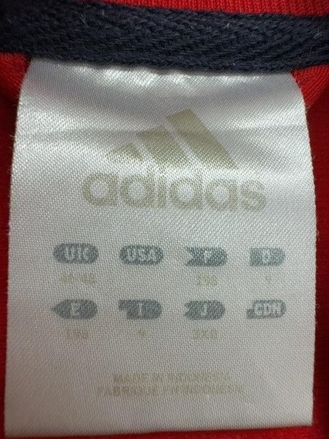Adidas Men's Red Blocking Track Jacket 3-Stripes Full Zip