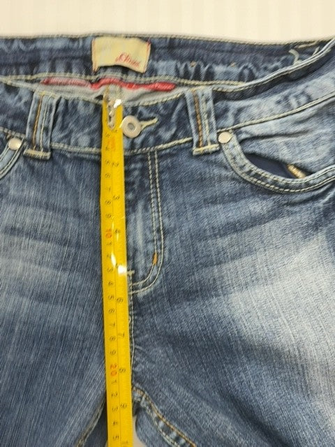 s.Oliver Women's Blue Bootcut Jeans Size 40 Inseam 32