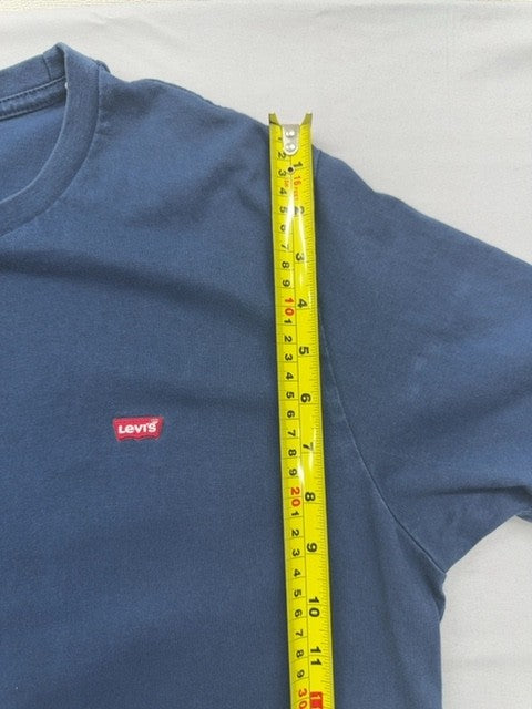 Levi's Men's Navy Blue Cotton T-Shirt Size L Short Sleeve