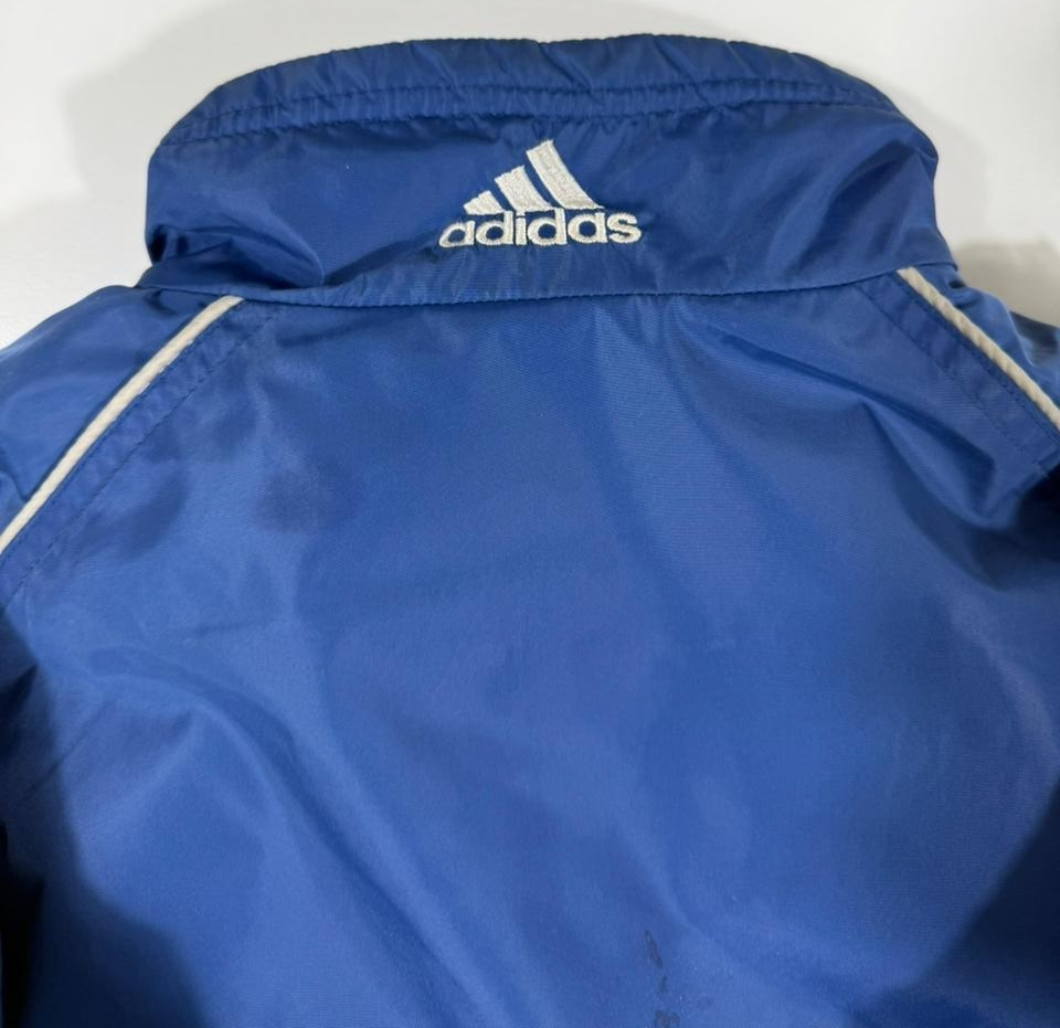 Adidas Blue Full Zip Lightweight Jacket Men's Size M Made in Indonesia