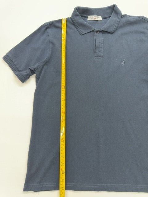 Little Polo Club Boys Navy Polo Shirt 3XL Logo Pique Knit - New