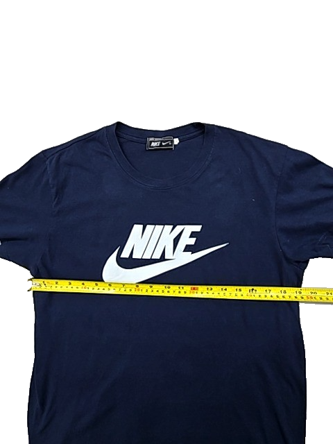 Nike Men's Midnight Navy Cotton T-Shirt w/ White Swoosh USA