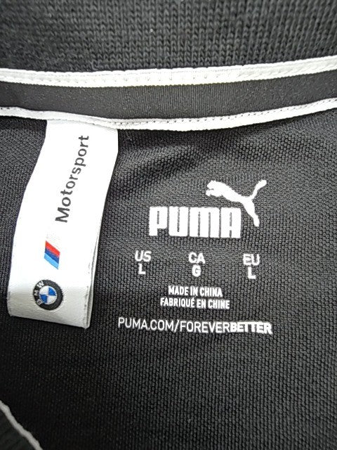Puma Men Black Polo Shirt size L product image 4