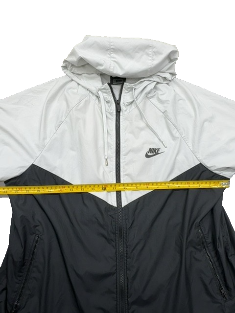 Nike Men's White/Black Windrunner Hooded Jacket Size L