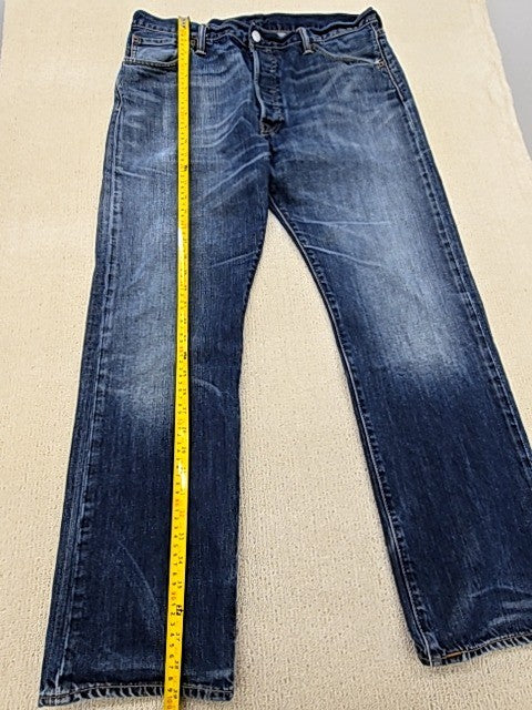 Levi's Men's 501 Straight Medium Blue Jeans 36x30