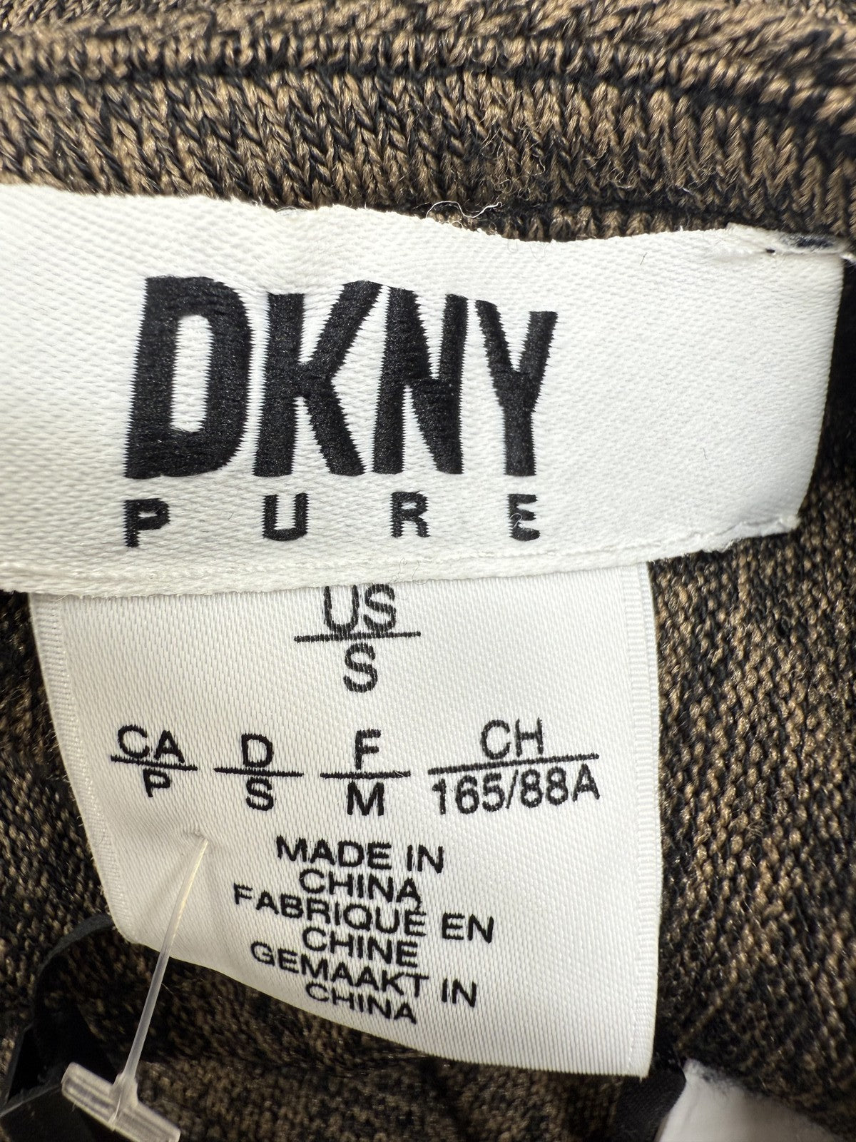 DKNY Pure Olive Khaki V-Neck Sleeveless Tank Top Women S Cotton Blend