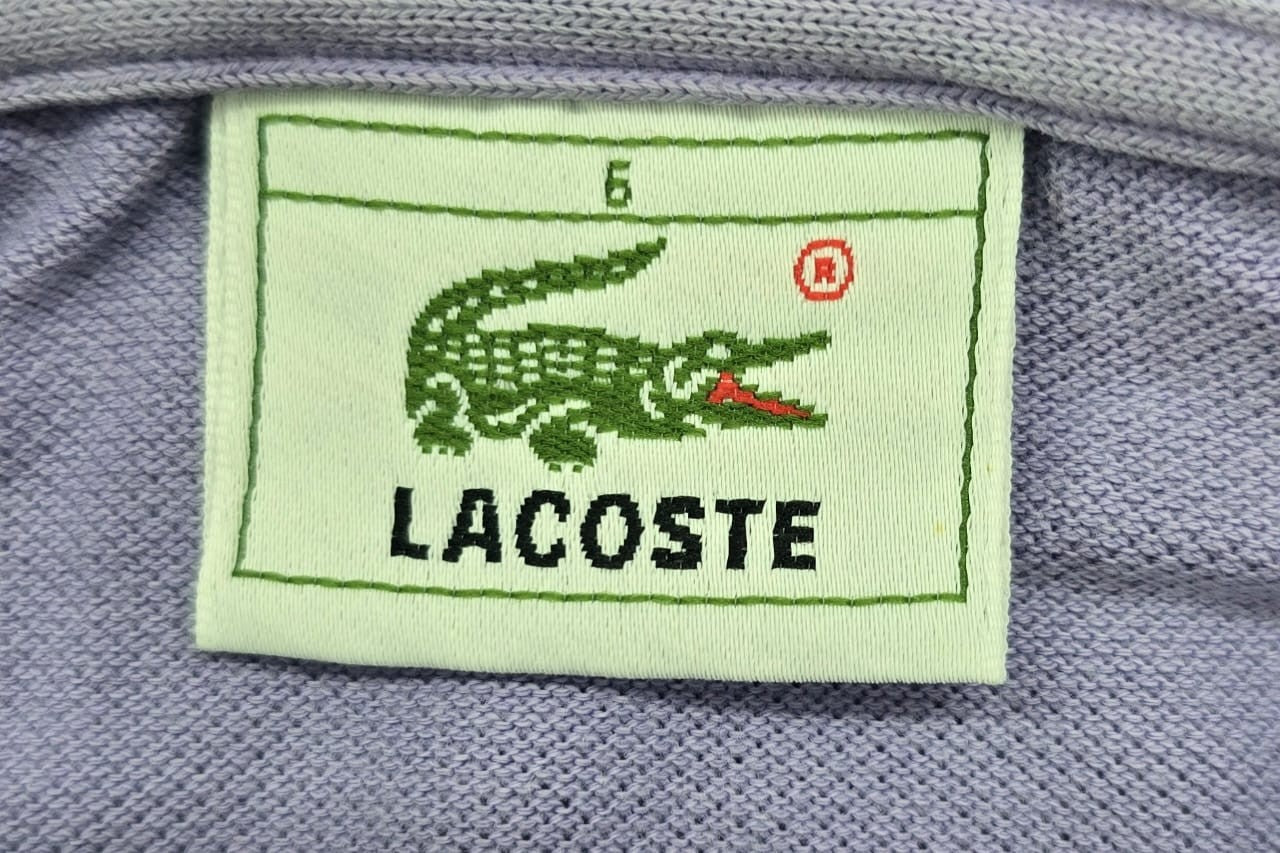 Lacoste Men's Purple Polo Shirt Short Sleeve Size L Cotton Pique