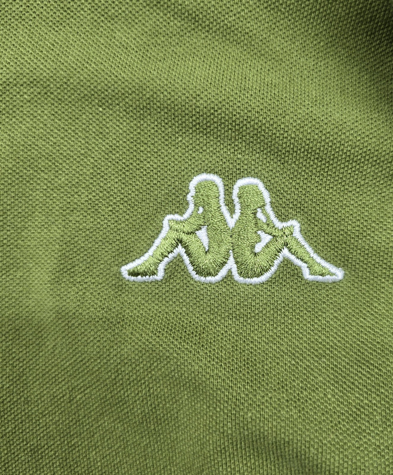 Kappa Men's Green Short Sleeve Polo Shirt Size M 100% Cotton