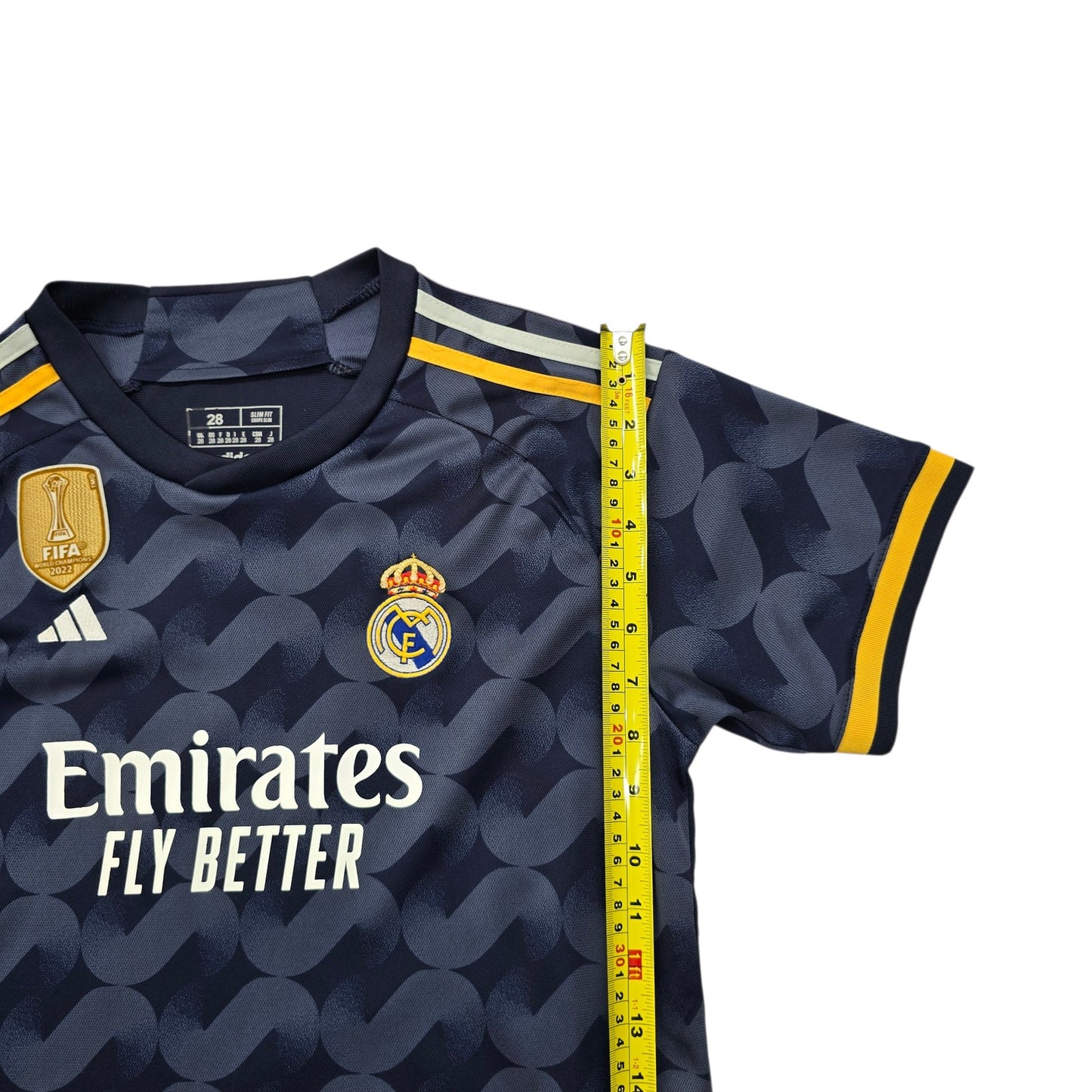 Adidas Kids Navy Real Madrid Bellingham #5 Jersey Size 28