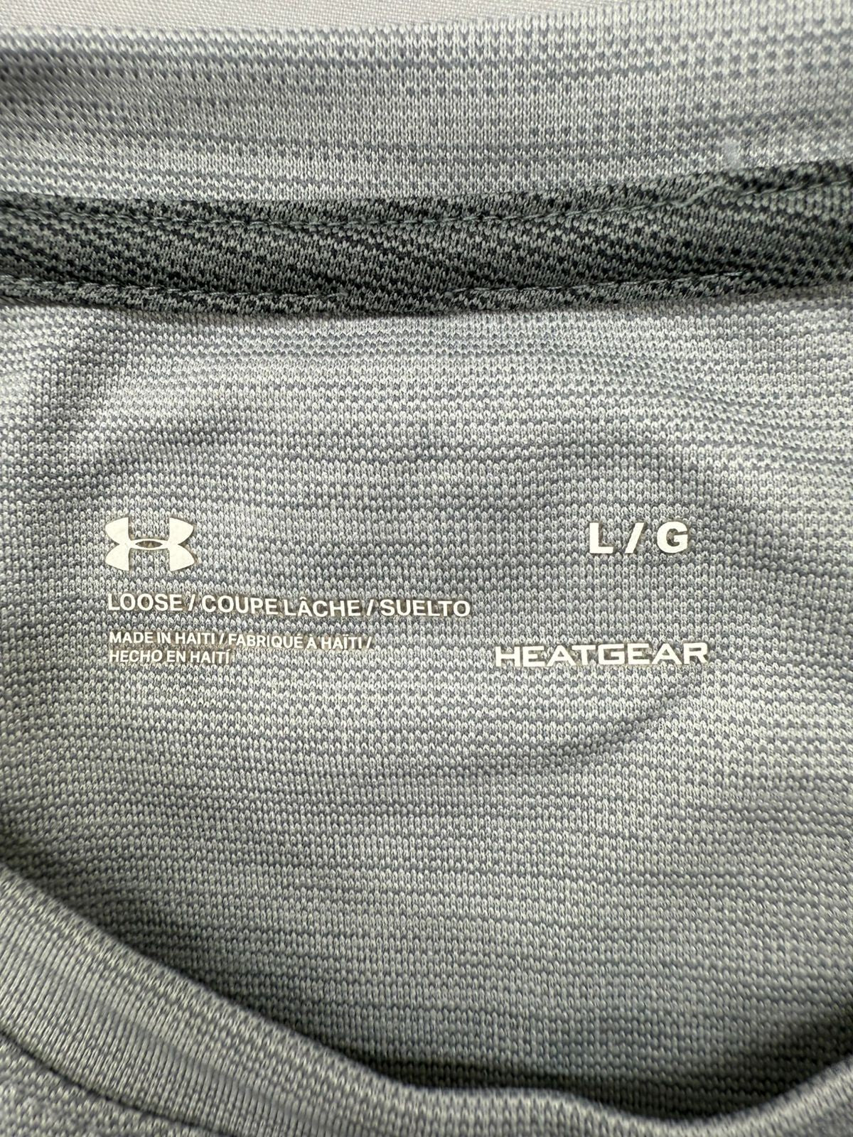 Under Armour Men's HeatGear Gray Compression T-Shirt L