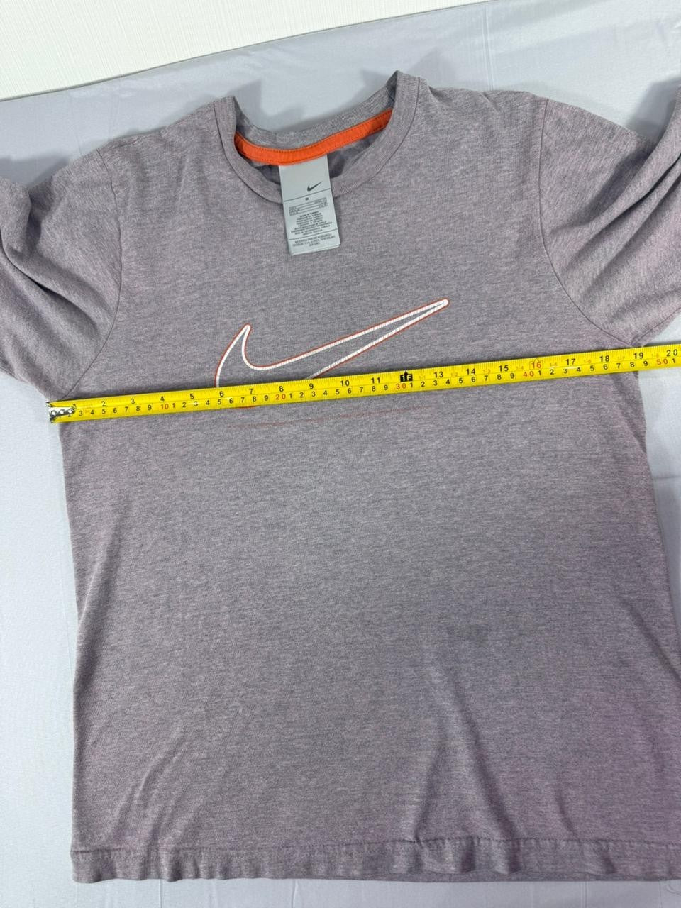 Nike Men's T-Shirt Small Grey Short Sleeve Swoosh Logo Casual Tee