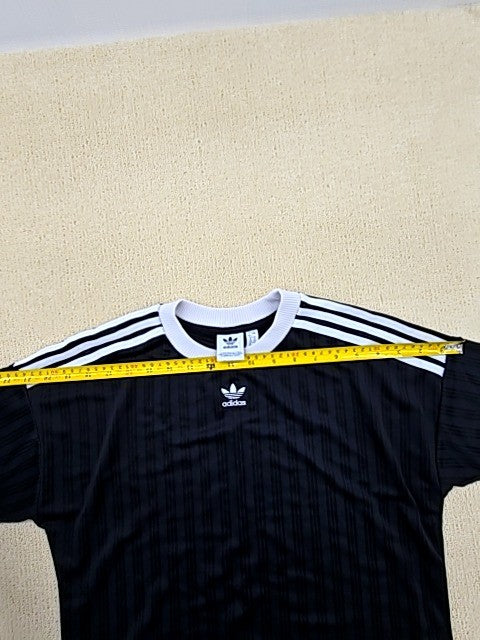 Adidas Women's Black T-Shirt – Size 12, Short Sleeve