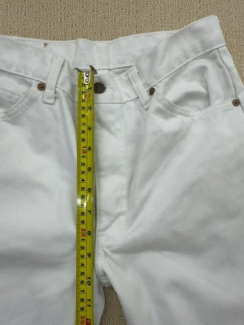 Levi's Women's White Flare Jeans Size 32x36 High Rise USA