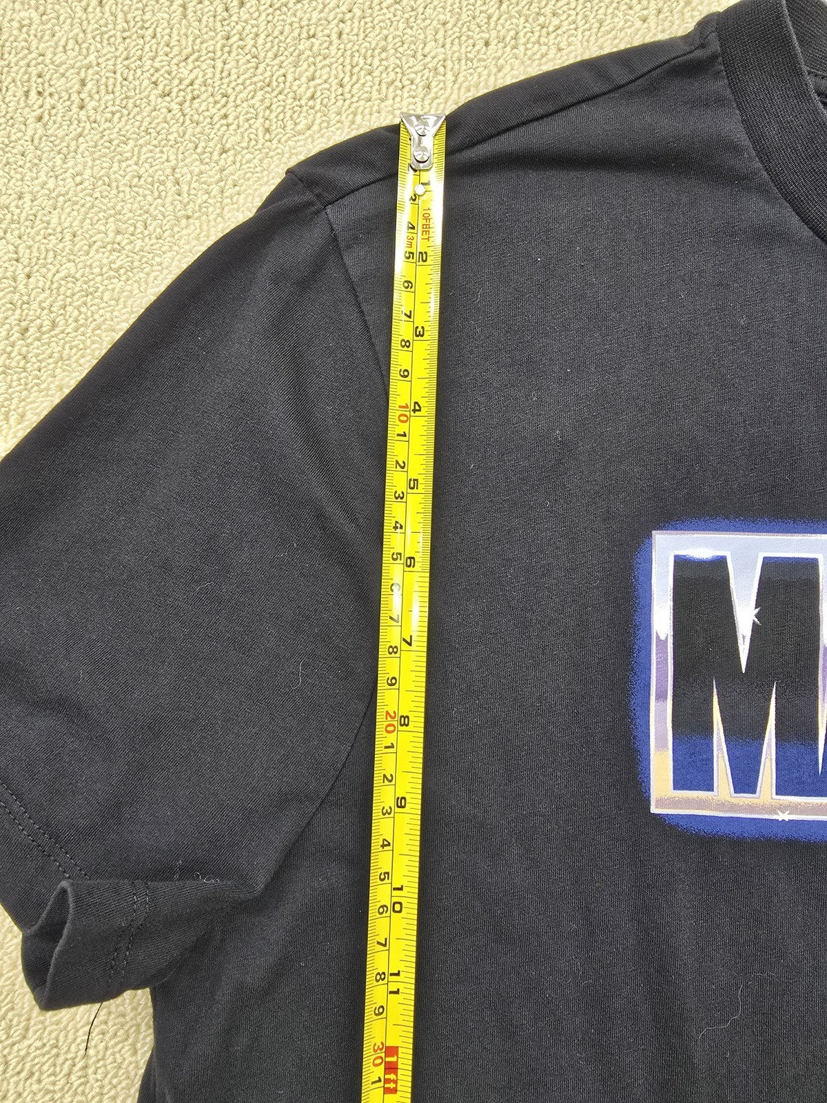 Primark Marvel Black Cotton T-Shirt XL Men Short Sleeve Logo Crew