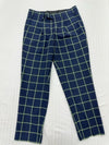 Navy Plaid Big Boys Navy Pants size 7 product image 1