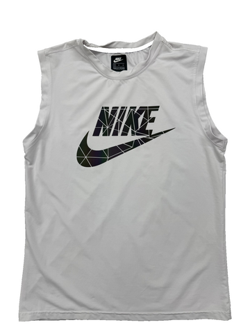 Nike Dri-FIT Men's White Sleeveless Crew Tank Top M