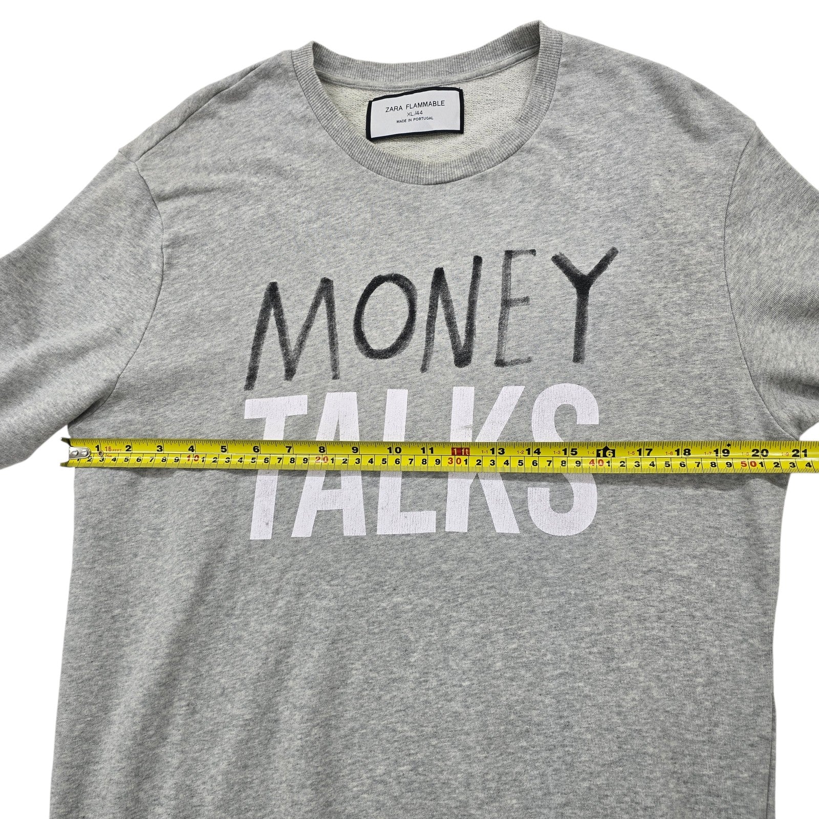 Zara Men Gray Sweatshirt size XL product image 6