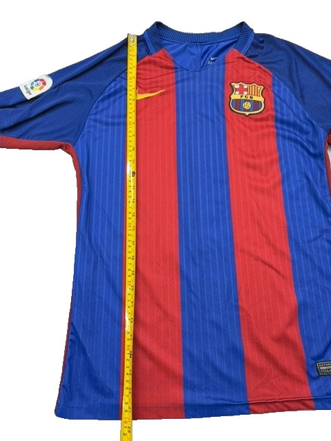 Nike Men's Blue Red Soccer Jersey Dri-FIT Size M Short Sleeve