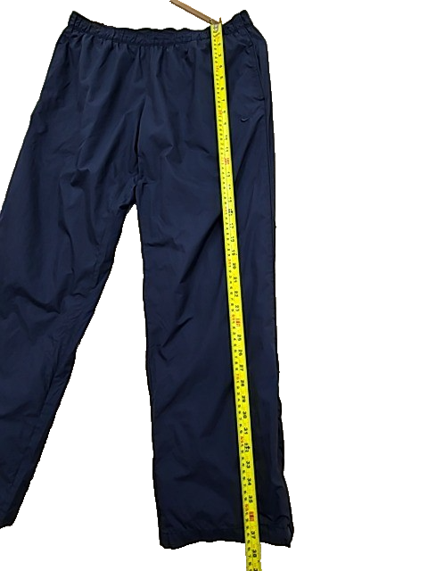 Nike Men's L Navy Track Pants Dri-FIT 100% Polyester Elastic Waist