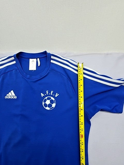 Adidas Climacool Blue Stripe Jersey M Short Sleeve Crewneck