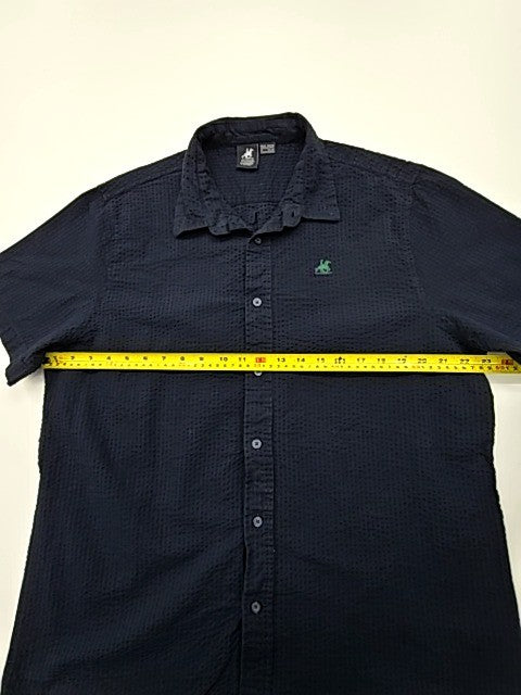 U.S. Grand Polo Men Navy Blue 3XL Cotton Button-Up Shirt Size 3XL
