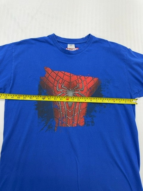 Marvel Men's Spider-Man Royal Blue XL Graphic Print Vintage T-Shirt