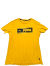 Puma Men's Yellow T-Shirt – Size S, Logo, Short Sleeve – Ref A2237
