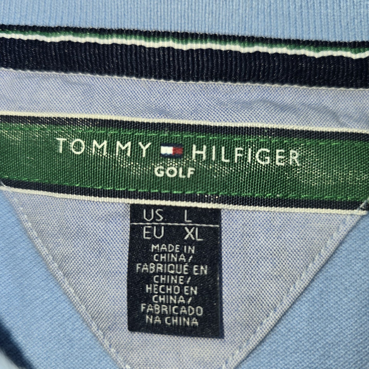 Tommy Hilfiger Men's Powder Blue Golf Polo Size XL Regular Cotton