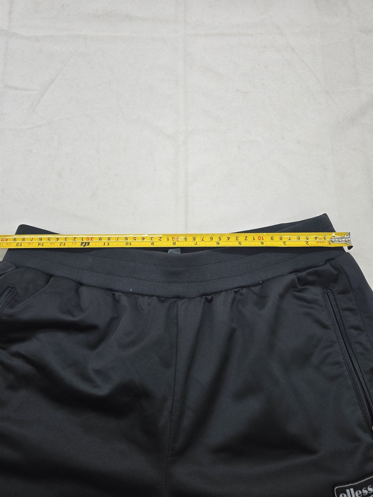 Ellesse Montpellier Black Fleece Joggers L Men Tapered Drawstring