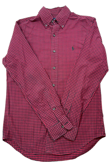 Ralph Lauren Men's Classic-Fit Plaid Twill Mini-Check Shirt - Size - XS