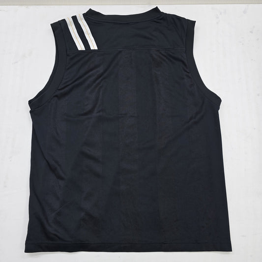 Nike Men's Black Tank Top – Size XL, Striped, Sleeveless