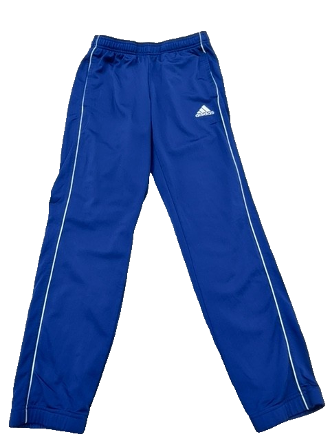 Adidas Blue Track Pants Men's M 100% Polyester Solid NWT