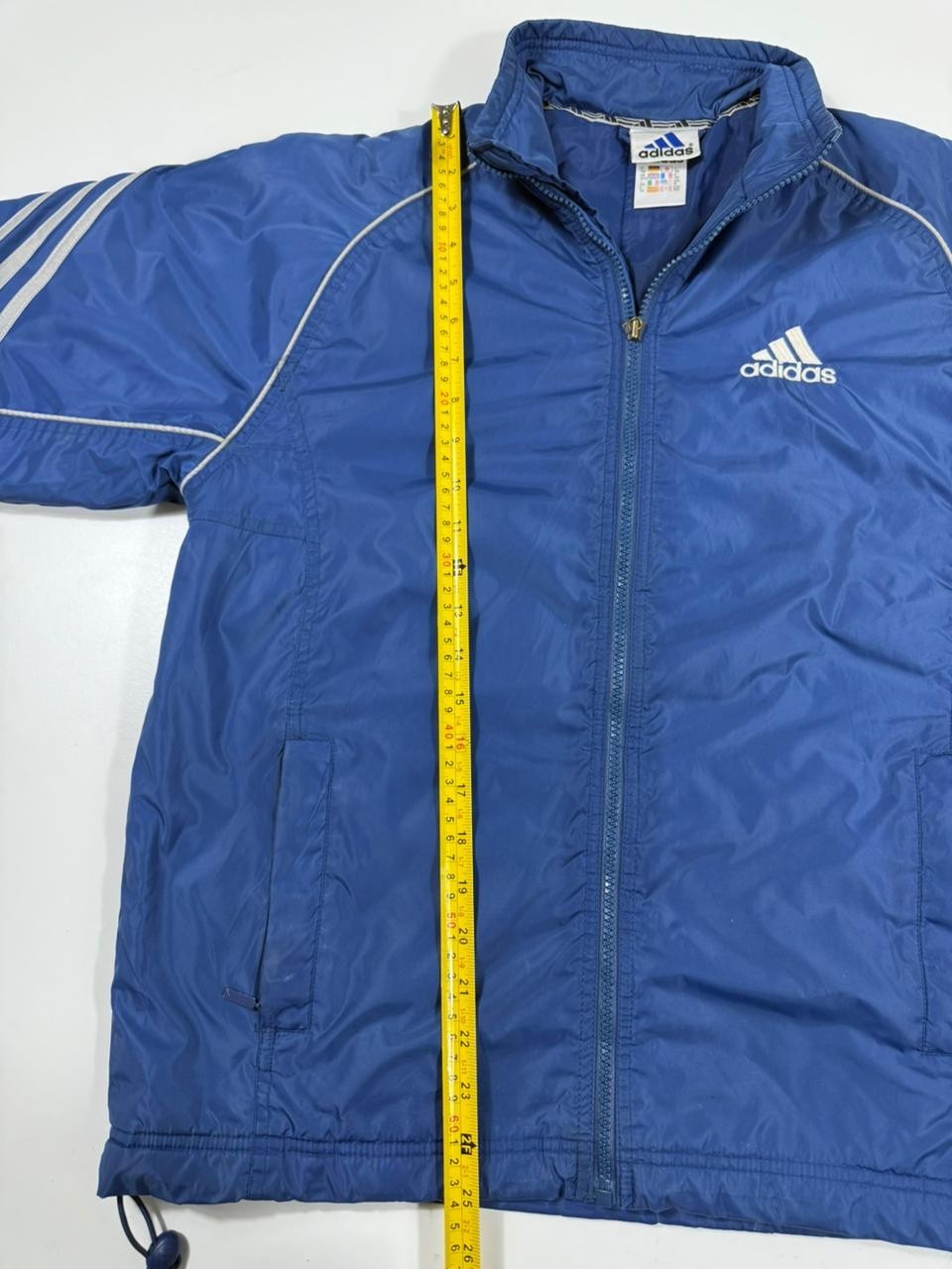 Adidas Blue Full Zip Lightweight Jacket Men's Size M Made in Indonesia