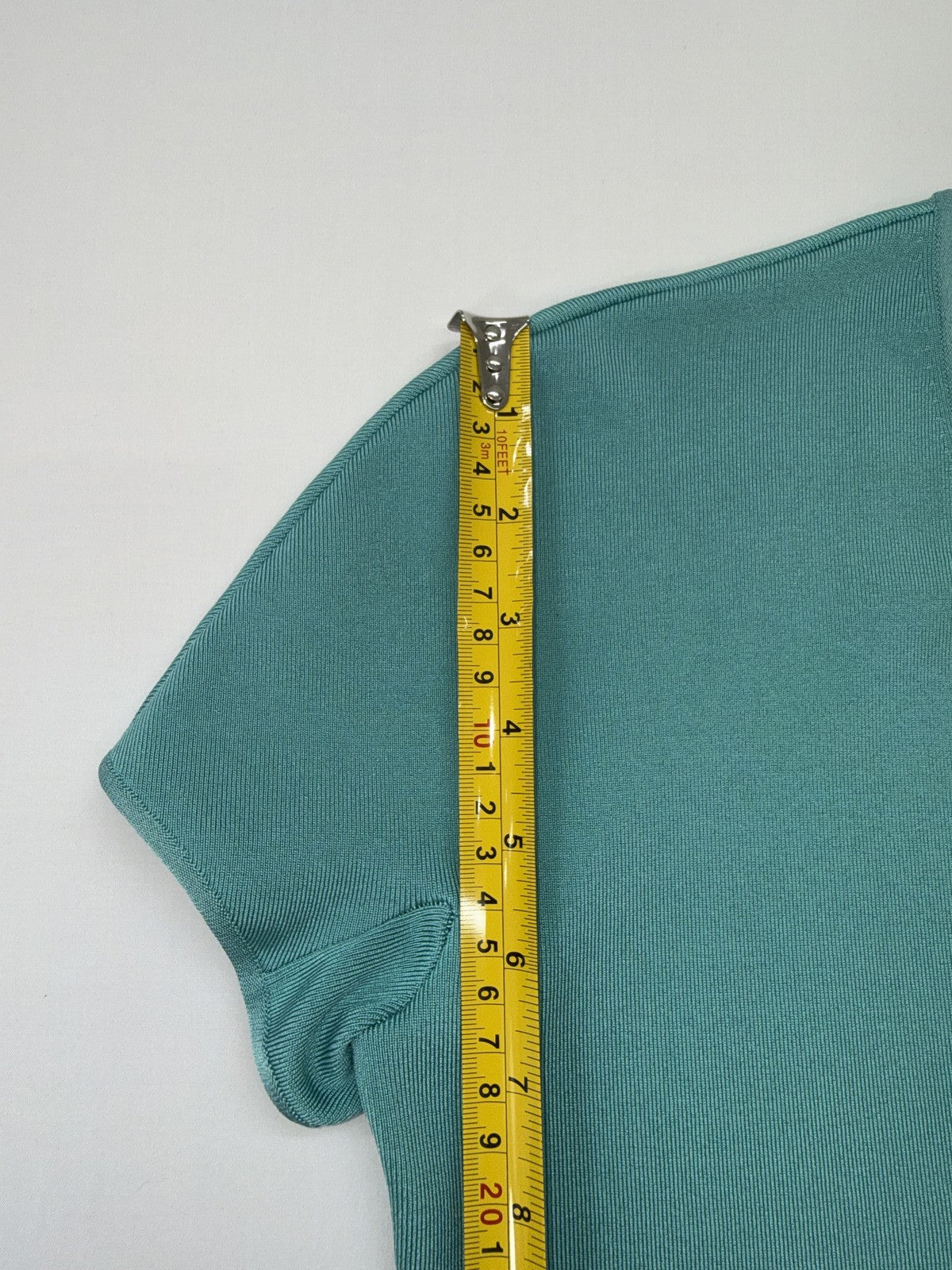 Giorgio Armani Women’s Teal Ribbed Bodysuit EU 42