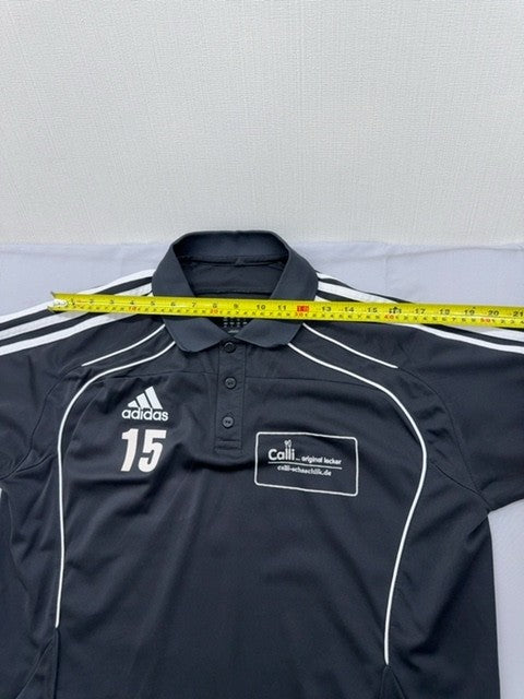 Adidas Men's Black L Polo Shirt Climacool Short Sleeve Regular