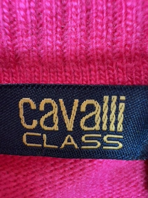 Class Roberto Cavalli Pink Turtleneck Sweater M Women Knit Long Sleeve