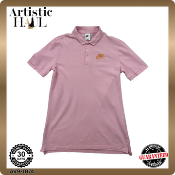 Nike Pink Short Sleeve Polo Shirt S Regular Cambodia