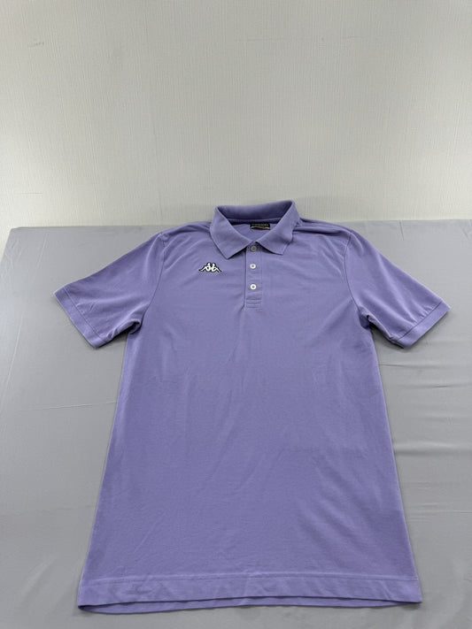 Kappa Men's Purple Polo Shirt – Size L, Short Sleeve, Cotton
