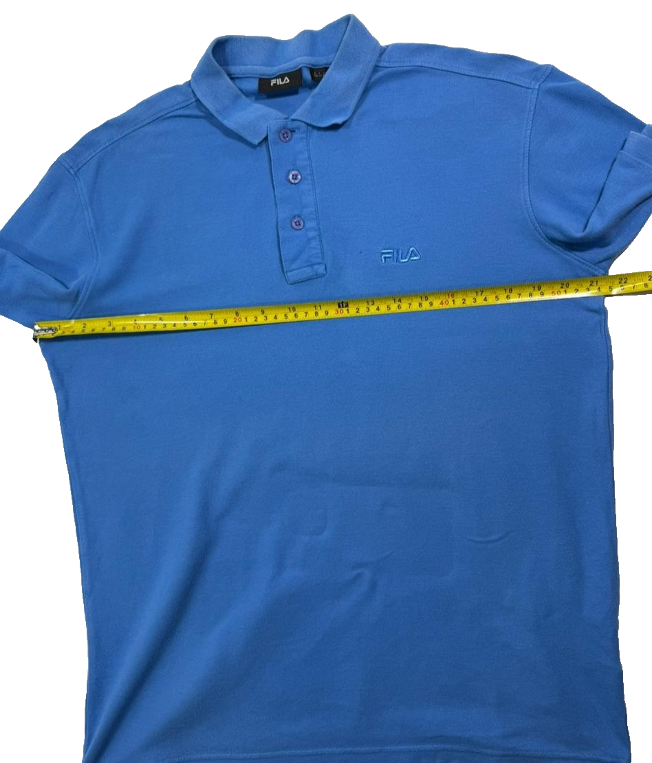 Blue Fila Piro Polo Shirt - Size M