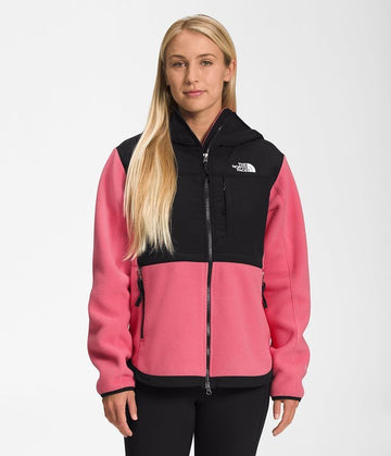 Pink And Black The North Face Fleece Jacket - Size M
