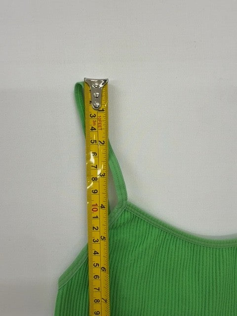 Stradivarius Women Green Tank Top size S product image 5
