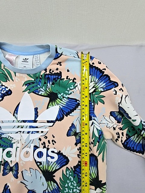 Adidas Originals Girls Butterfly Hoodie 13-14 Multicolor Oversized