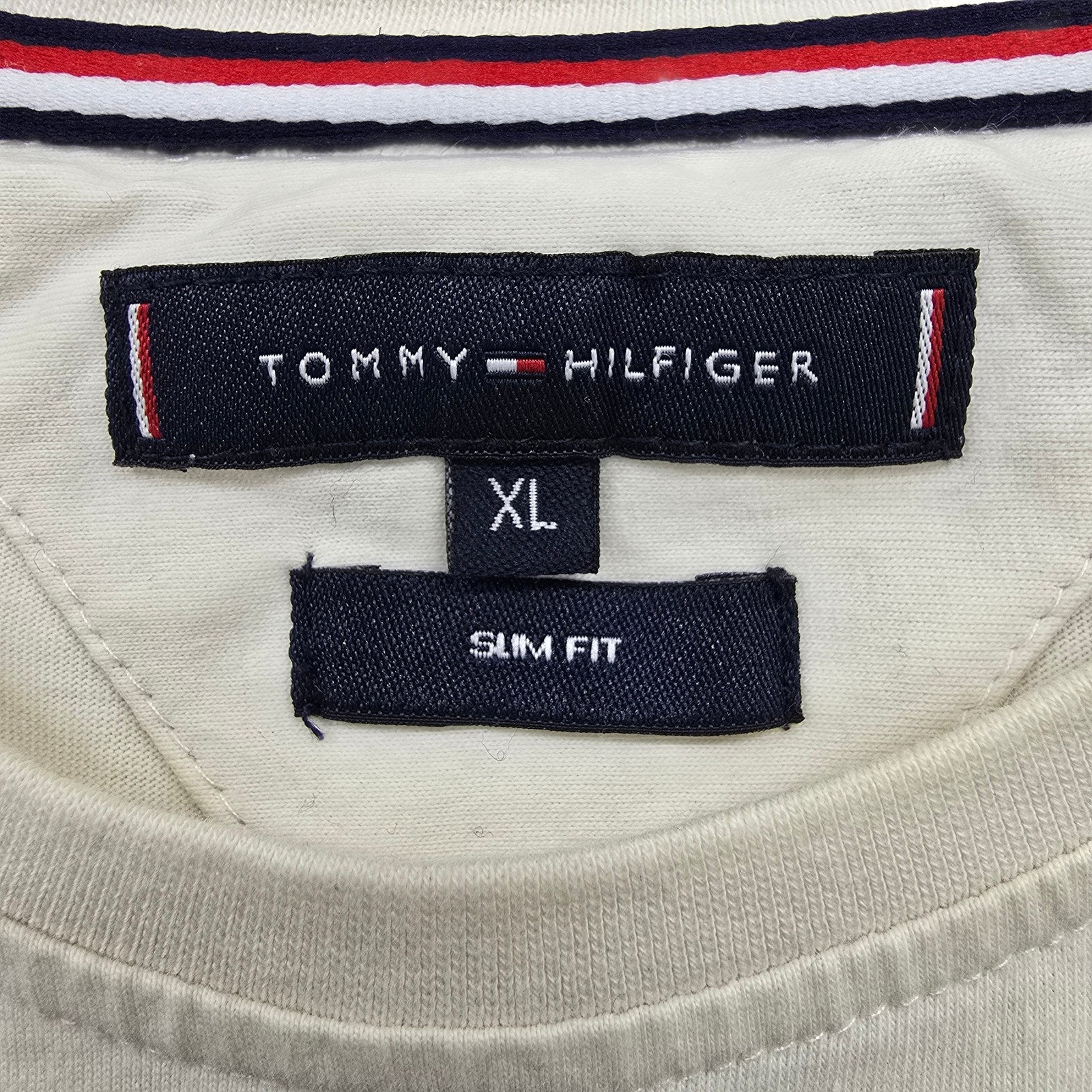 Tommy Hilfiger Men White T-Shirt size XL product image 3