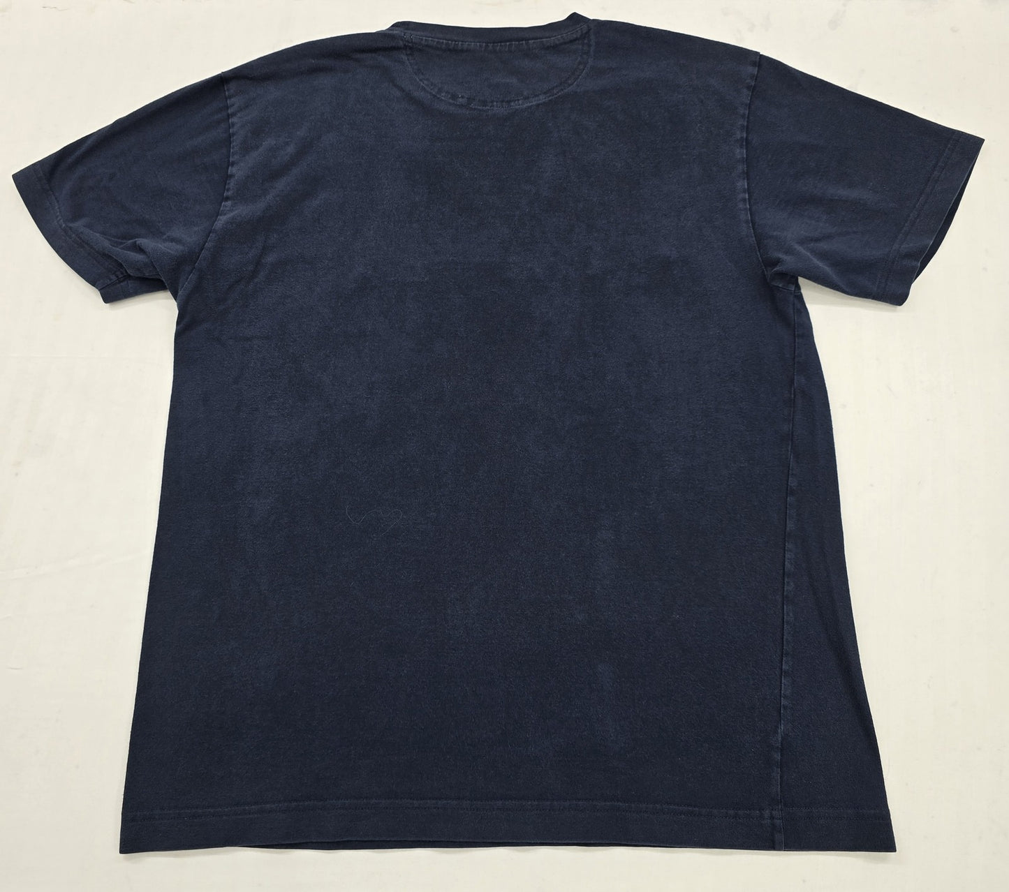 Champion Men's Navy Blue Iconic T-Shirt L Vintage USA Embroidered Logo