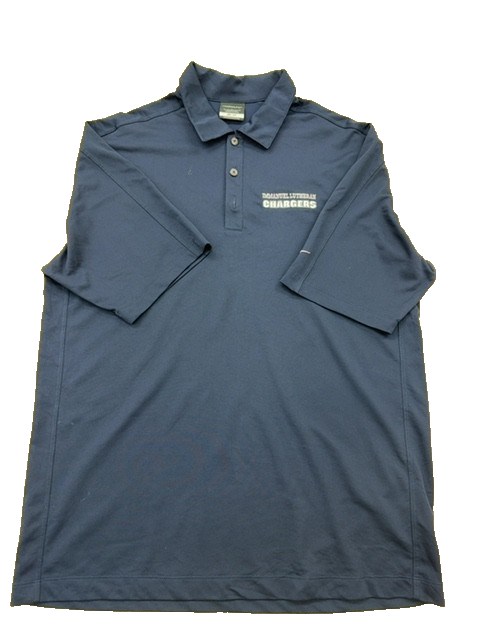 Nike Men's Navy Dri-FIT Golf Polo L Los Angeles Chargers